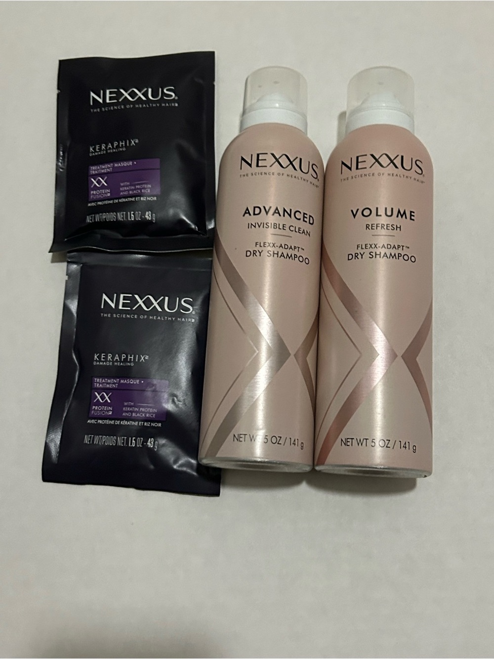 NEXXUS Bundle Dry Shampoo Hair Masque Lot of 4